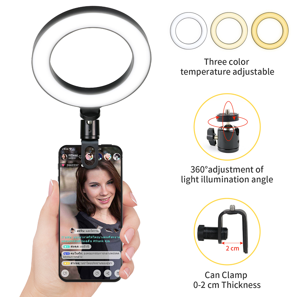 Photography Lighting Youtube - Lampa LED do wideo 16 cm