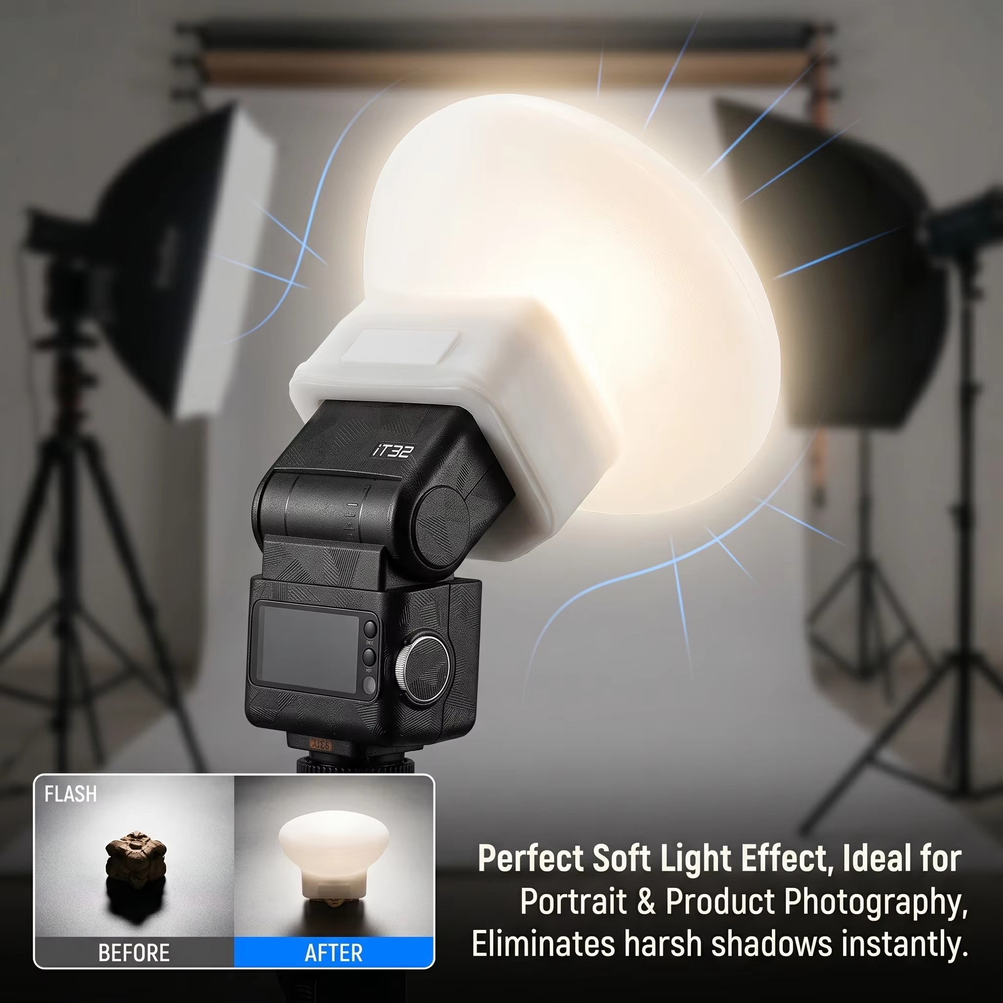 Silikonowa osłona dyfuzora lam – Photography Lighting Flash recenzja i cena