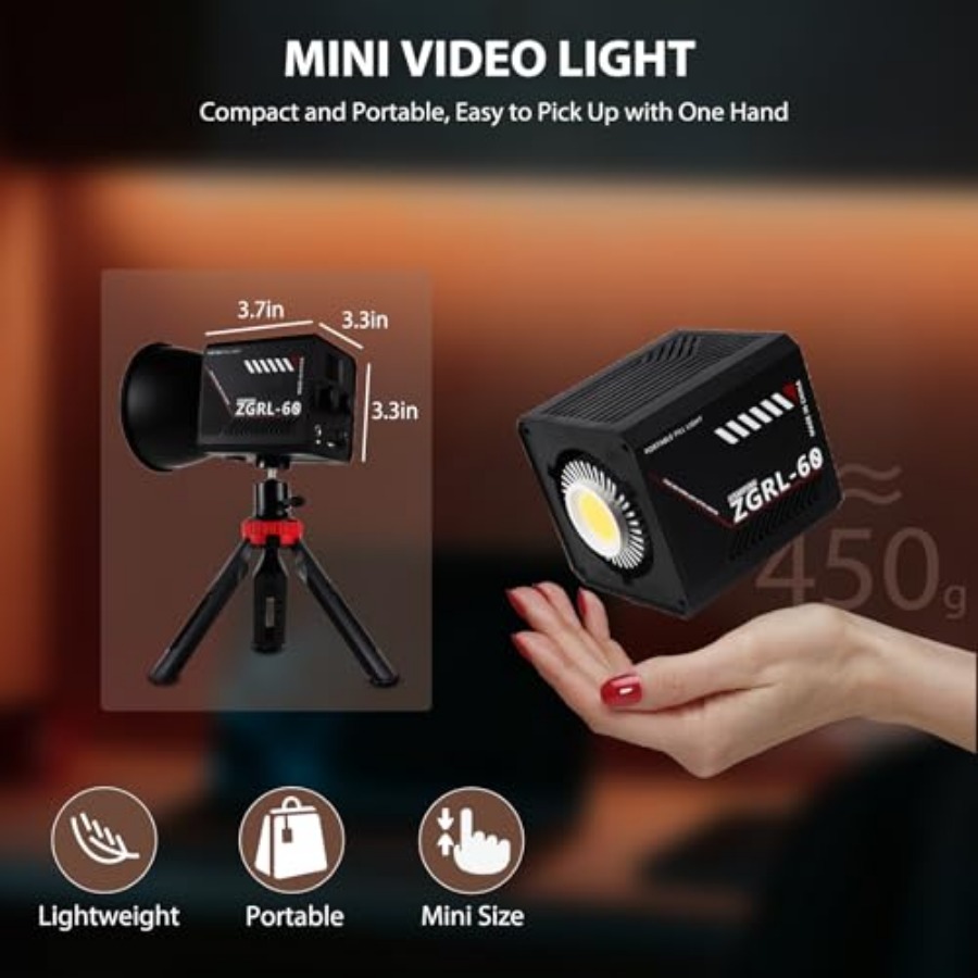 Przenośna lampa wideo LED COB  – Photography Lighting Video recenzja i cena