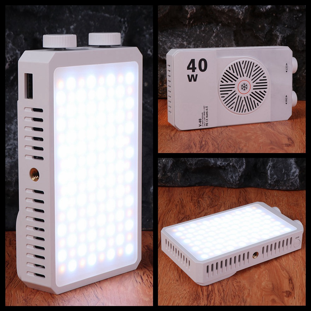 Lampa LED RGB do kamery 40W, 2 – Photography Lighting Video recenzja i cena